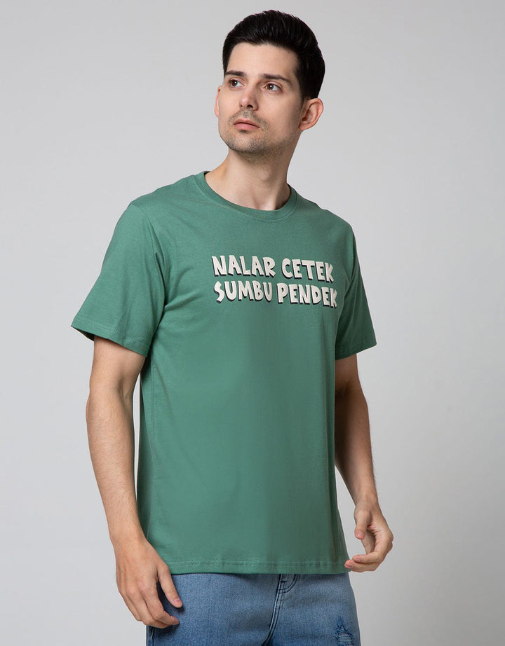 T Zone Short Sleeve T-Shirt Indo Bgt Wording Nalar Cetek