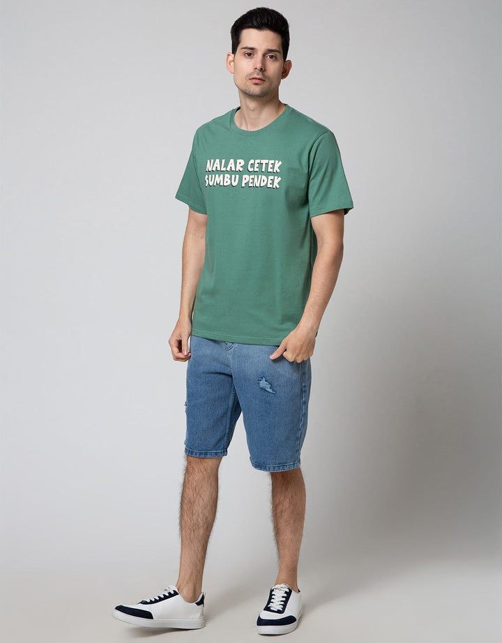 T Zone Short Sleeve T-Shirt Indo Bgt Wording Nalar Cetek