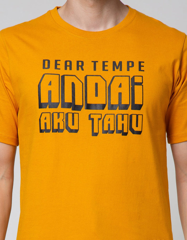 T Zone Indo Wording Tahu Tempe Kaos Pria