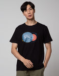 T Zone Short Sleeve T-Shirt Big Size Space Circle