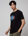 T Zone Short Sleeve T-Shirt Big Size Space Circle