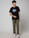 T Zone Short Sleeve T-Shirt Big Size Space Circle