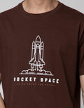 T Zone Short Sleeve T-Shirt Big Size Rocket Space