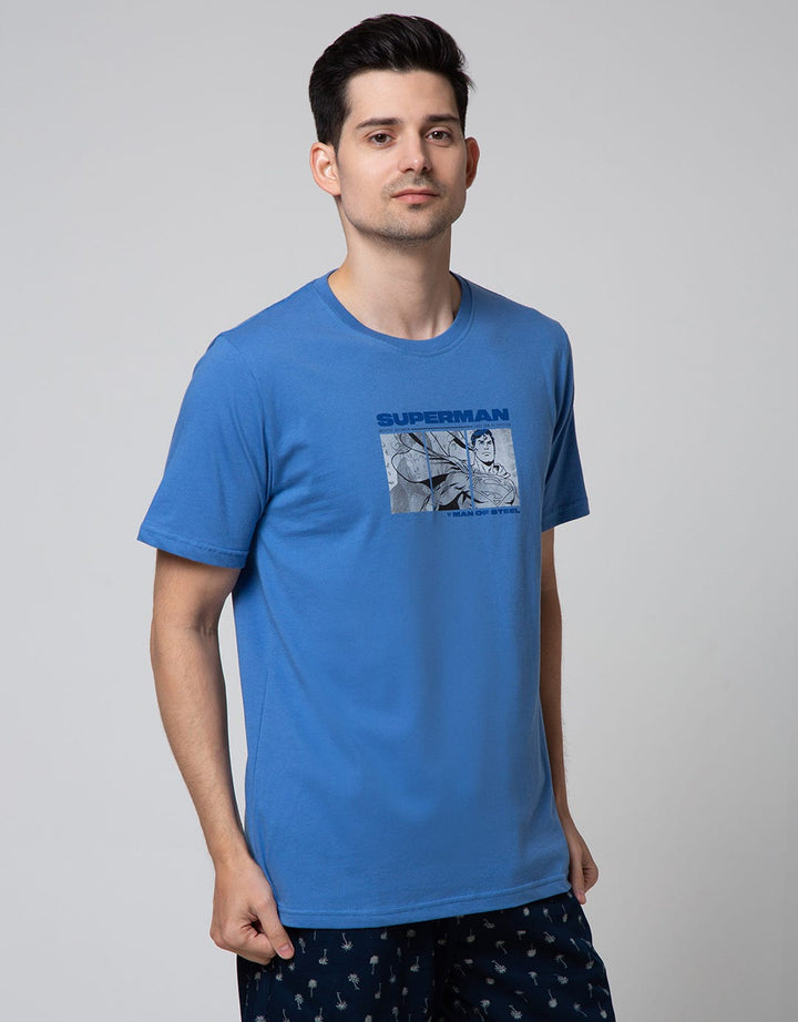 T Zone Short Sleeve T-Shirt Wb Superman Screen Print
