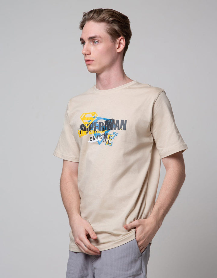 T Zone Short Sleeve T-Shirt Print Wb Superman Sablon