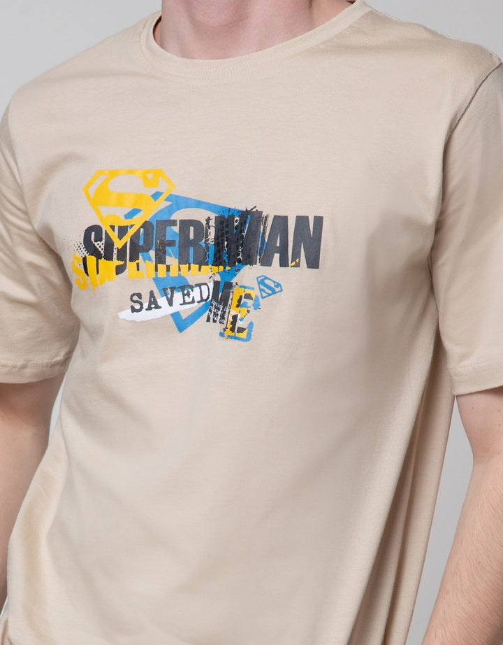 T Zone Short Sleeve T-Shirt Print Wb Superman Sablon