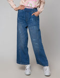 Nevada Denim Long Pants Wide Leg Destroyed
