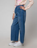 Nevada Denim Long Pants Wide Leg Destroyed