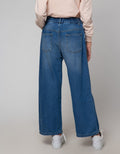 Nevada Denim Long Pants Wide Leg Destroyed
