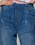 Nevada Denim Long Pants Wide Leg Destroyed