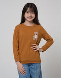 Nevada Sweater Chenille Patch Bear Application