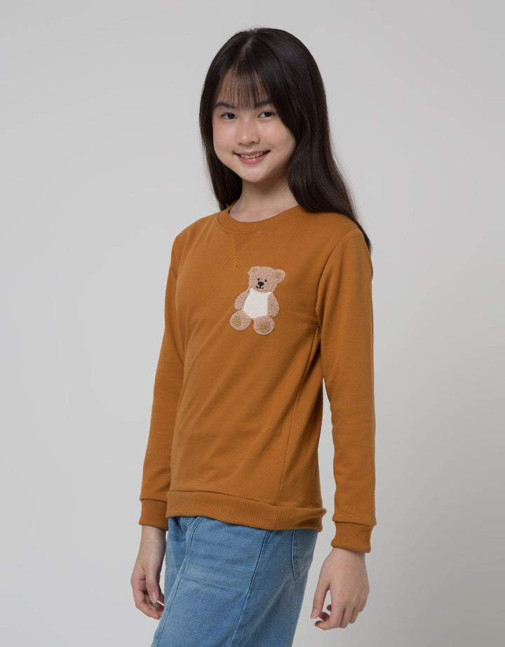 Nevada Sweater Chenille Patch Bear Application