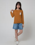 Nevada Sweater Chenille Patch Bear Application