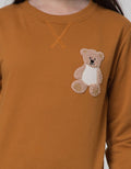 Nevada Sweater Chenille Patch Bear Application