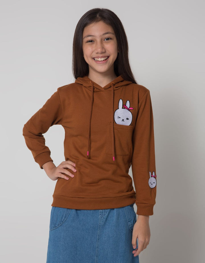 Nevada Embro Rabbit Hoodie Sweater