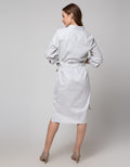 St. Yves Long Sleeve Maxi Dress Cotton Slub