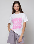 Details Short Sleeve T-Shirt Regular Tee With Flower Print