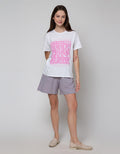 Details Short Sleeve T-Shirt Regular Tee With Flower Print