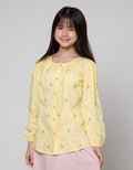 Nevada Long Sleeve Shirt Woven Embro Flower