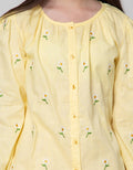 Nevada Long Sleeve Shirt Woven Embro Flower