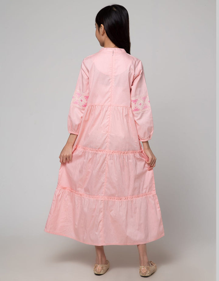 Sweet Miss Embro Chest Dress for Girls