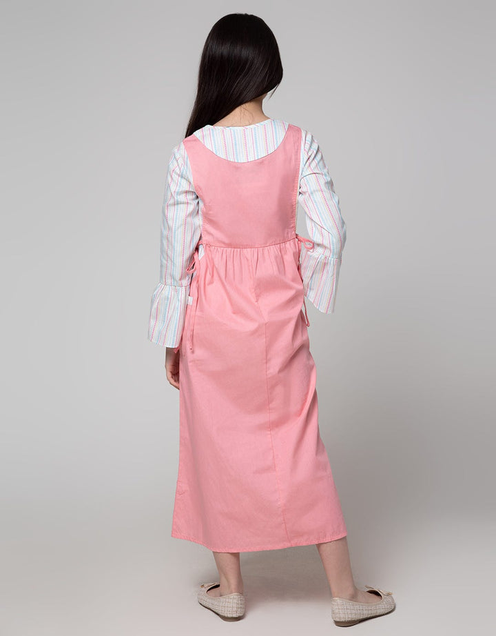 Sweet Miss Long Sleeve Maxi Dress Lebaran Plain Body Geber Sleeves