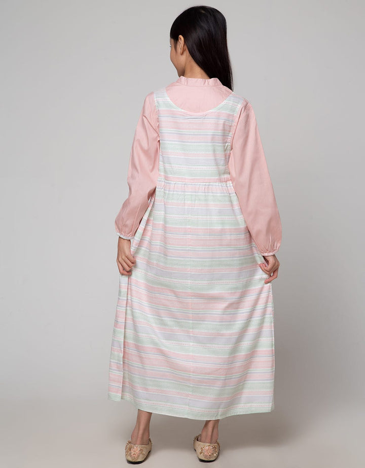 Sweet Miss Maxi Dress Lebaran Koko Collar Body Line