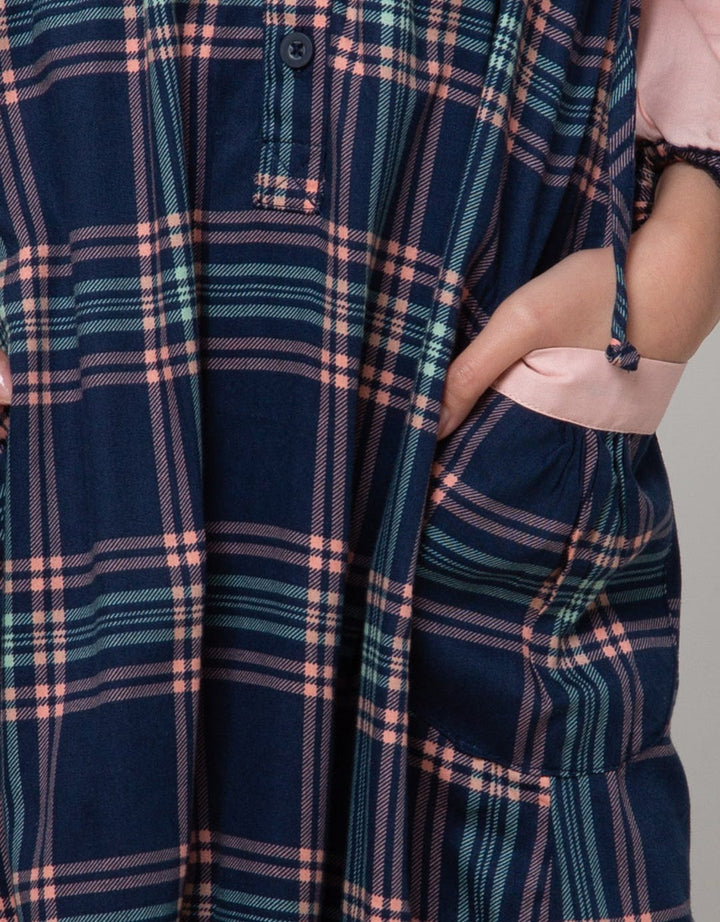 Sweet Miss Checks Style Dress for Girls