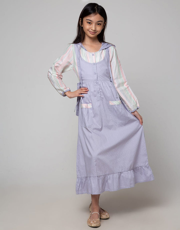 Sweet Miss Hoodie Detail Dress for Girls