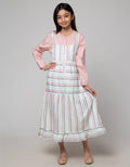 Sweet Miss Geber Detail Dress Anak Perempuan