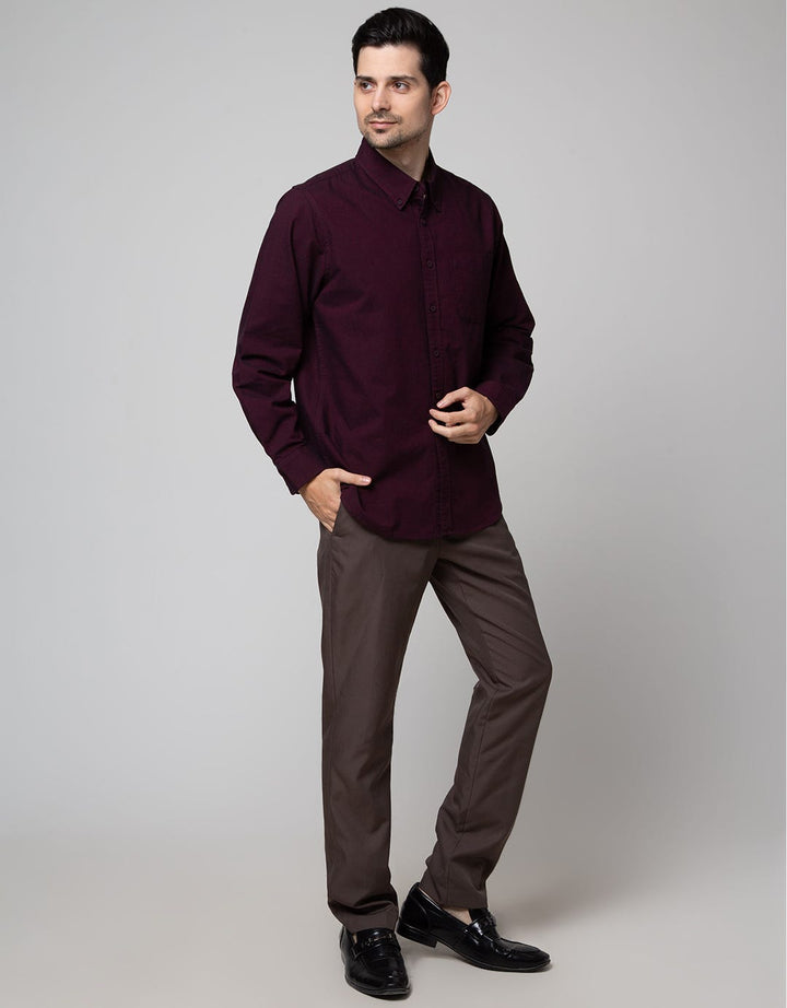 Cole Long Sleeve Shirt 2Tone Oxford 1 Pocket