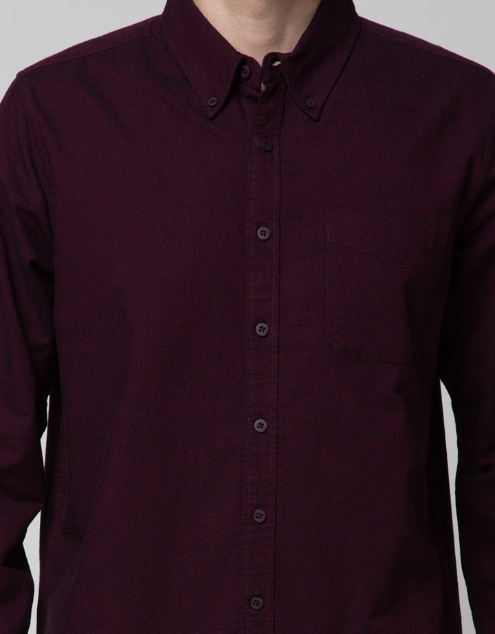 Cole Long Sleeve Shirt 2Tone Oxford 1 Pocket