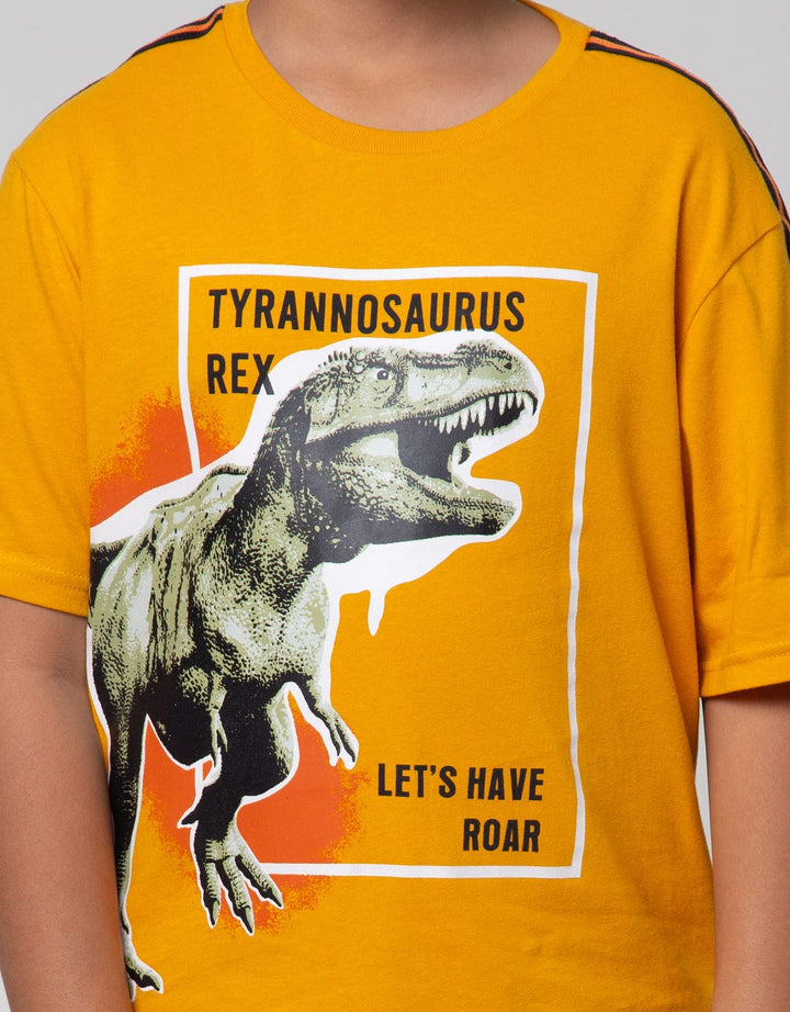 Aero Short Sleeve T-Shirt Tape Shoulder Energic Dino