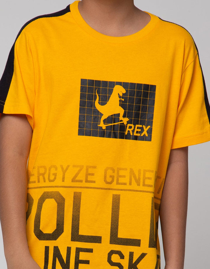 Aero Short Sleeve T-Shirt Roller Skate Dino