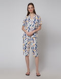 Nevada Short Sleeve Pajama Capri Playfull