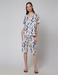 Nevada Short Sleeve Pajama Capri Playfull