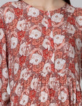 St. Yves Long Sleeve Maxi Dress Multicolour Rose