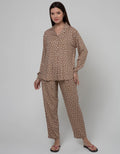 St. Yves Long Sleeve Pajama Pants Abstract Polka
