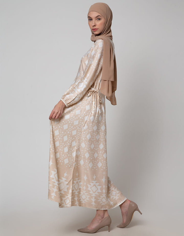 Annisa Gamis Ikat Satin Maxmara