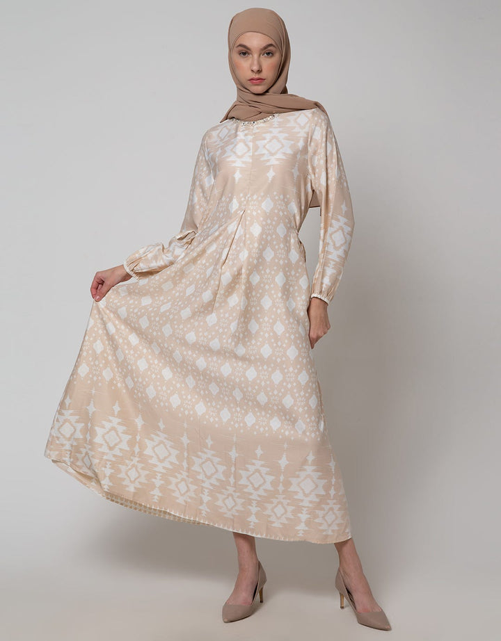 Annisa Gamis Ikat Satin Maxmara