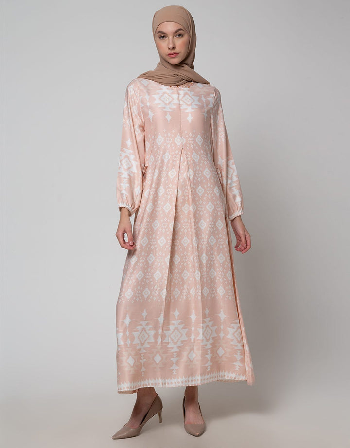 Annisa Gamis Ikat Satin Maxmara