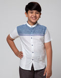 Nevada Short Sleeve Shirt Slub Koko Casual Bahu Fullprint