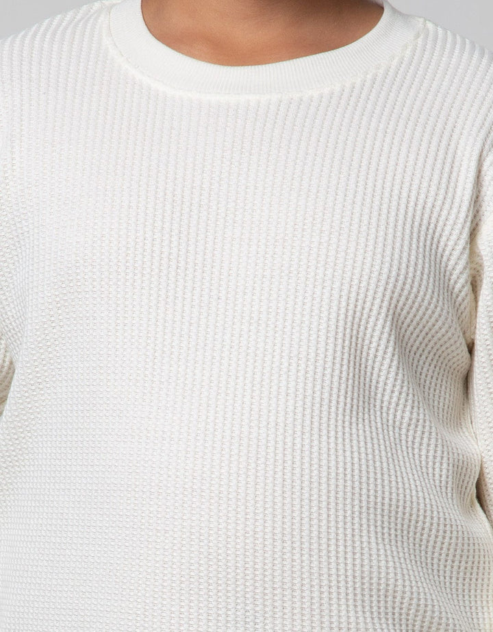 Nevada Sweater Non Hoodie Textured Rib Waffle