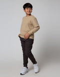 Nevada Sweater Non Hoodie Textured Rib Waffle Solid