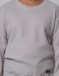 Nevada Sweater Non Hoodie Rib Waffle Solid