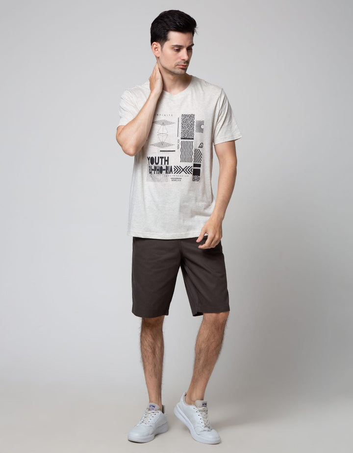 American Jeans Front Print Kaos Pria