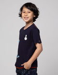 Little M Baseball Bear Kaos Anak Laki-Laki