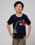 Little M Embroidered Truck Boys T-Shirt