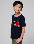 Little M Embroidered Truck Boys T-Shirt