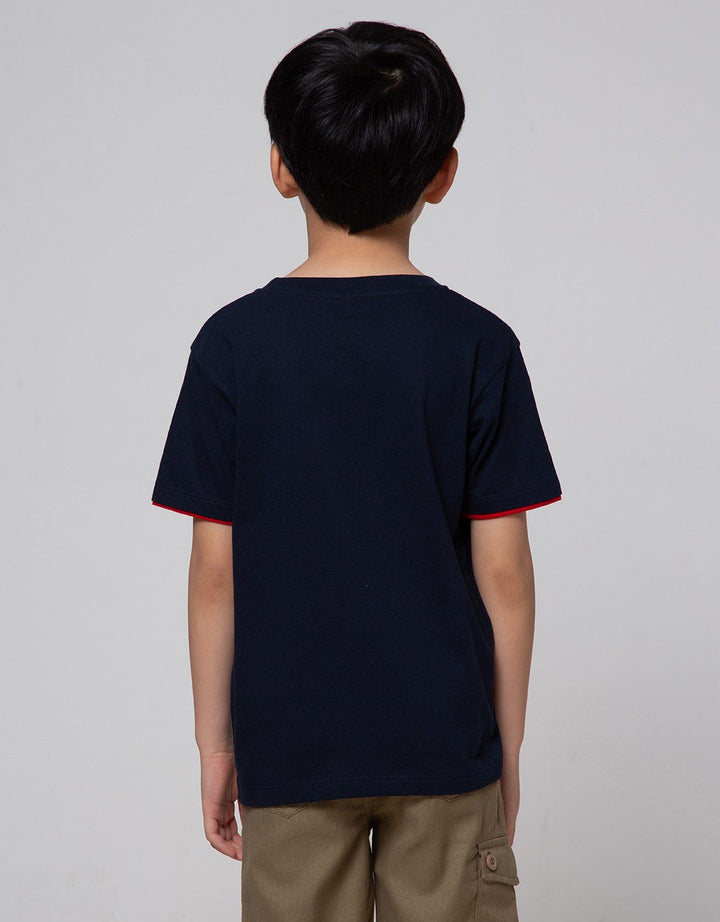 Little M Embroidered Truck Boys T-Shirt